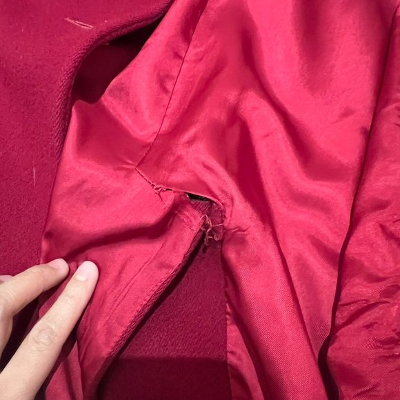 Jones New York Red Wool Jacket - Picture 3 of 6